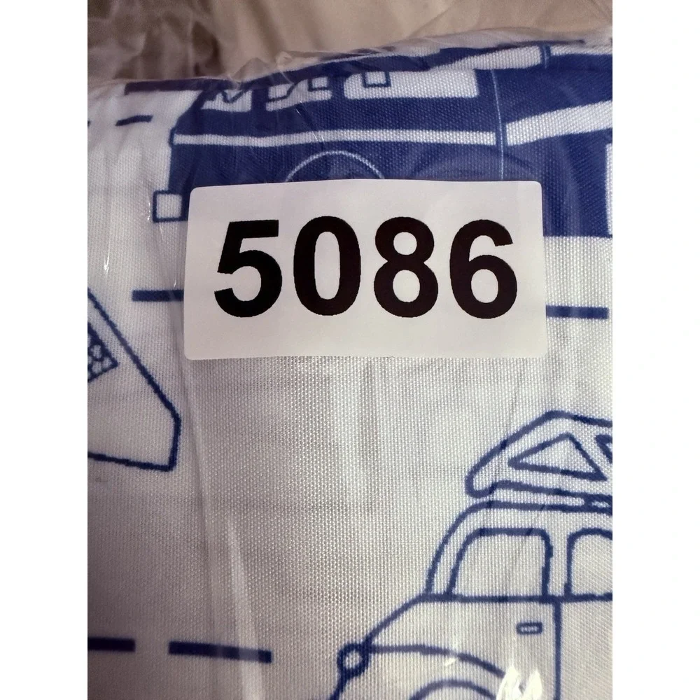 Trucks & Tractors Kids Twin Bed Flat Sheet 66 x 96 And Standard Pillow Case